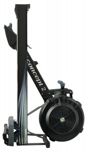 Concept2 Rower folded for storage