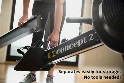 Easy Storage Solution for Concept2 Rowing Machine