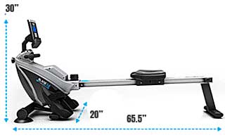 Bluefin Fitness Blade Indoor Rower Dimensions
