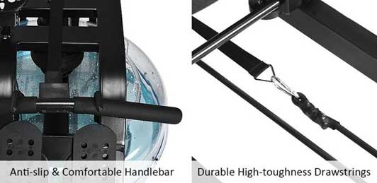 Heavy Duty, Durable Water Rower Components and Handle