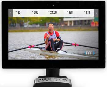 iFit Home Rowing Workout  Video on the Water