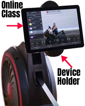 Echelon Online Rowing Class with Device Holder