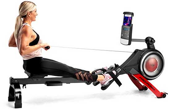 Comfortable Rowing Workouts with Cushioned Seat, Adjustable Foot Pads, Soft Grip Handle